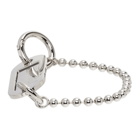 MM6 Maison Margiela Silver Dog Tag Bracelet