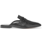 Berluti - Lorenzo Rimini Leather Backless Loafers - Men - Black