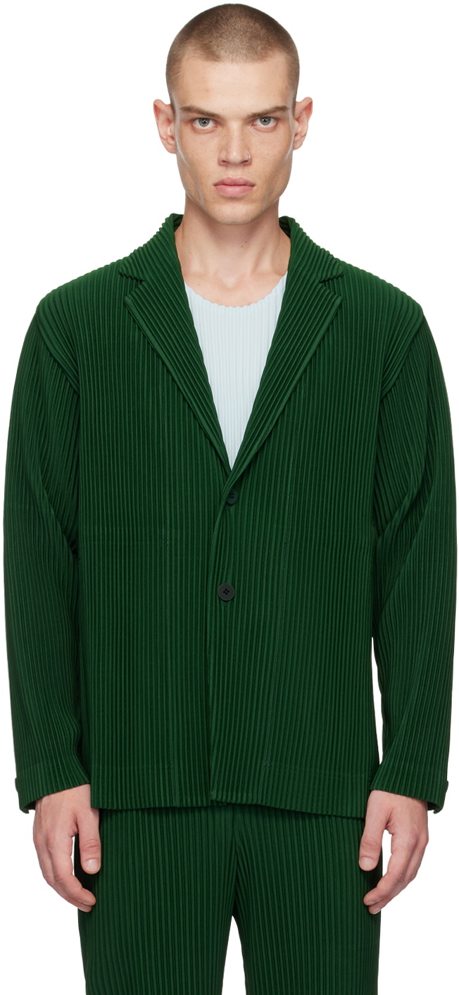 HOMME PLISSÉ ISSEY MIYAKE Khaki Tailored Pleats 1 Blazer