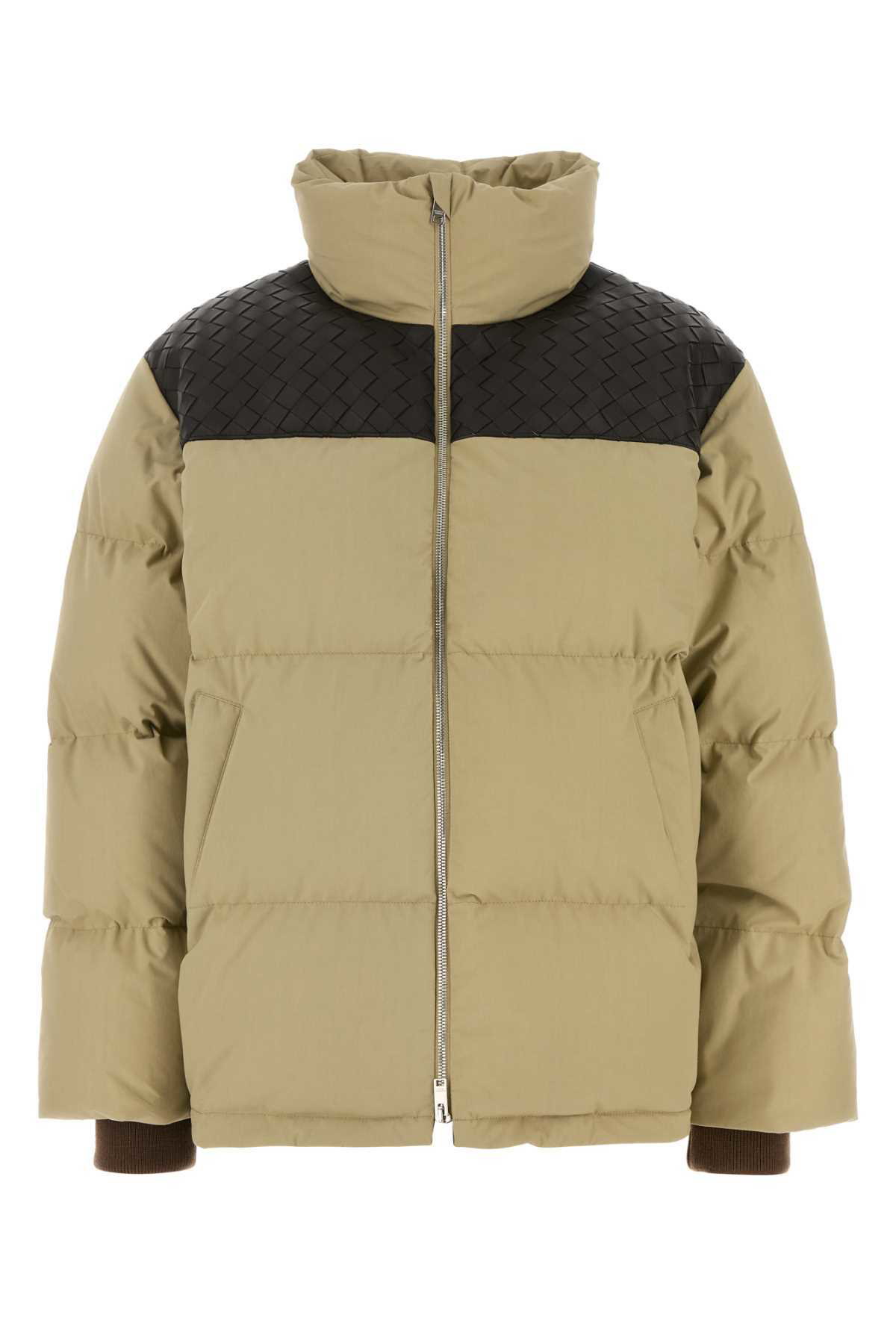 ダウンジャケット・コート BOTTEGA VENETA BEIGE COTTON DOWN JACKET Bottega Veneta Off-White Down Puffer Coat Bottega Veneta