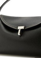Toteme T-lock Grained Leather Shoulder bag - Black - One Size