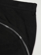 Rick Owens - Bolan Banana Slim-Fit Flared Zip-Embellished Jeans - Black