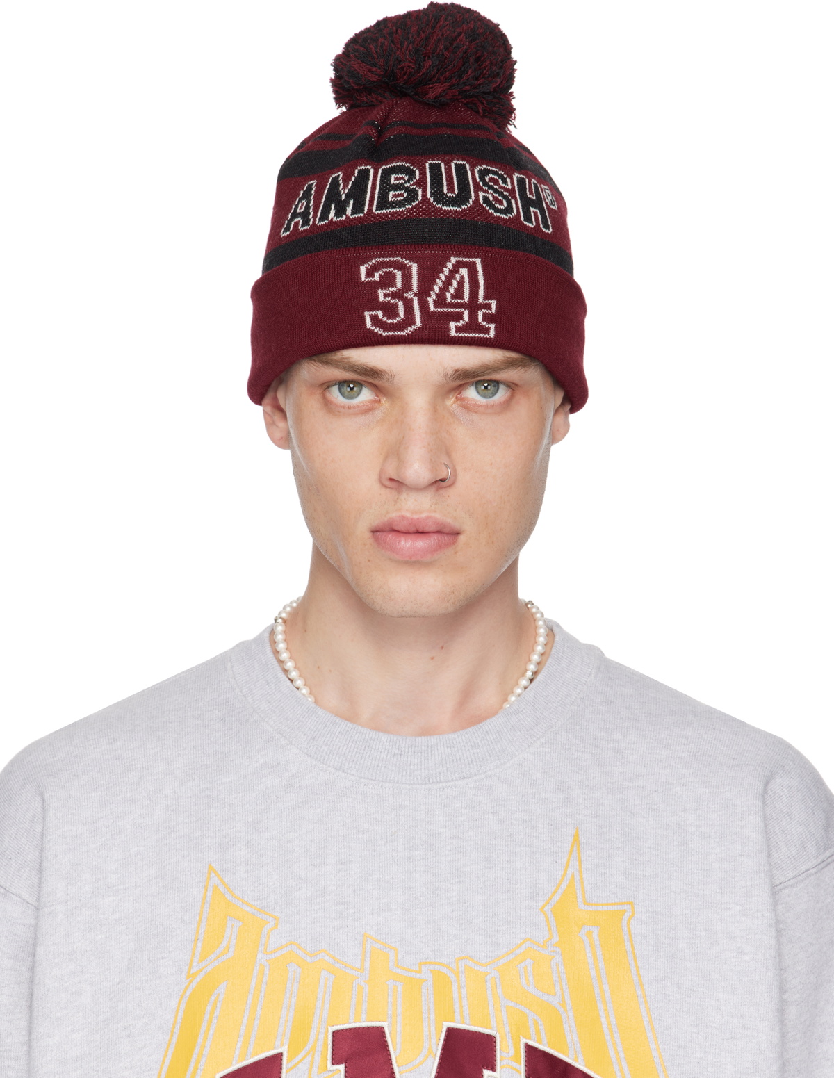 AMBUSH Red Stadium Beanie