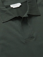Gabriela Hearst - Jaime Cotton-Jersey Polo Shirt - Green