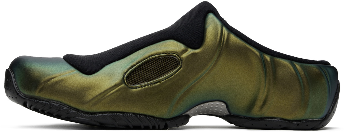 Nike Black & Gold Clogposite Slip-on Loafers