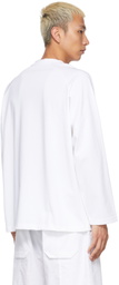 Craig Green White Eyelet Long Sleeve T-Shirt
