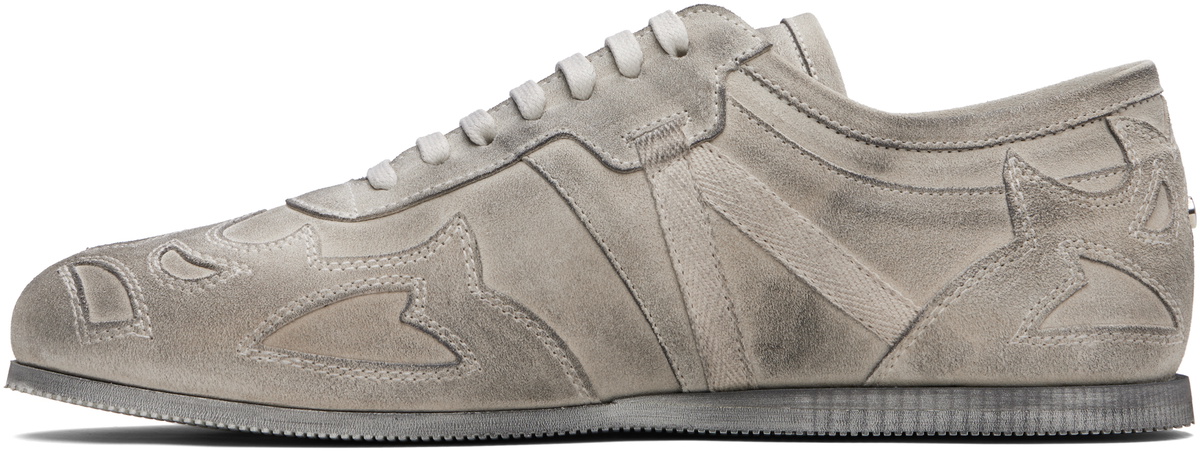 Ann Demeulemeester Gray Milton Low-Top Boxing Sneakers
