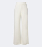 Eleventy Wool and cashmere wide-leg pants
