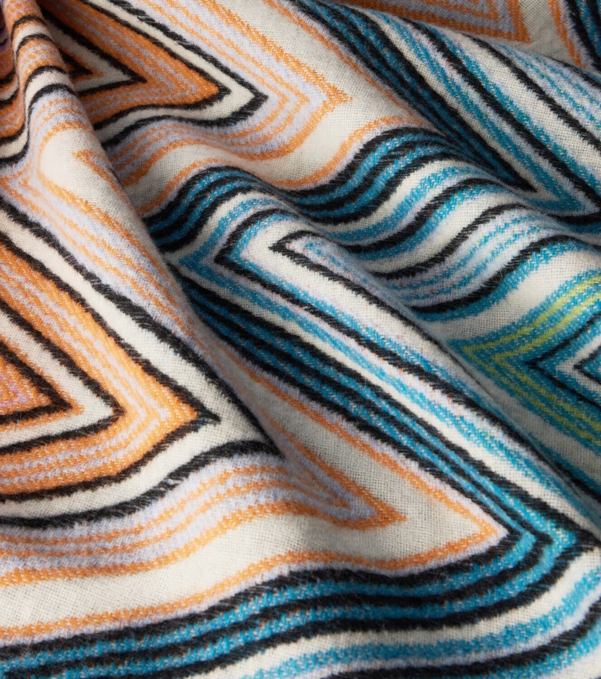 Missoni Plume Zig Zag wool-blend throw