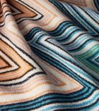 Missoni Plume Zig Zag wool-blend throw