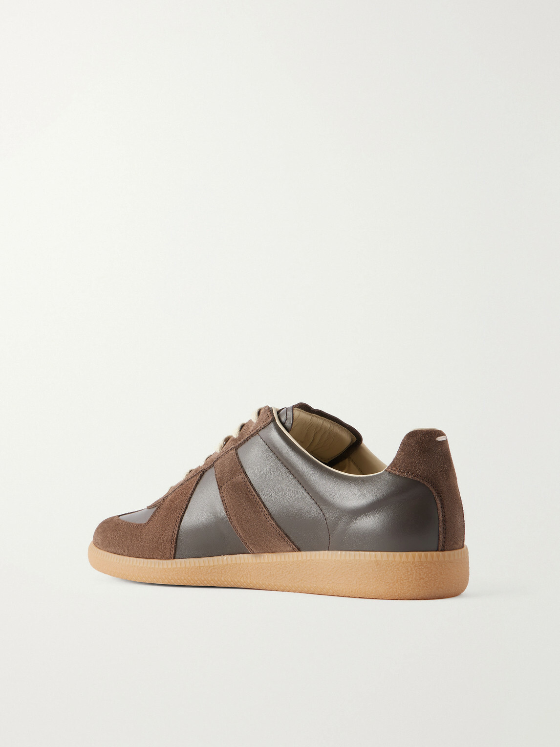 Maison Margiela - Replica Leather and Suede Sneakers - Brown