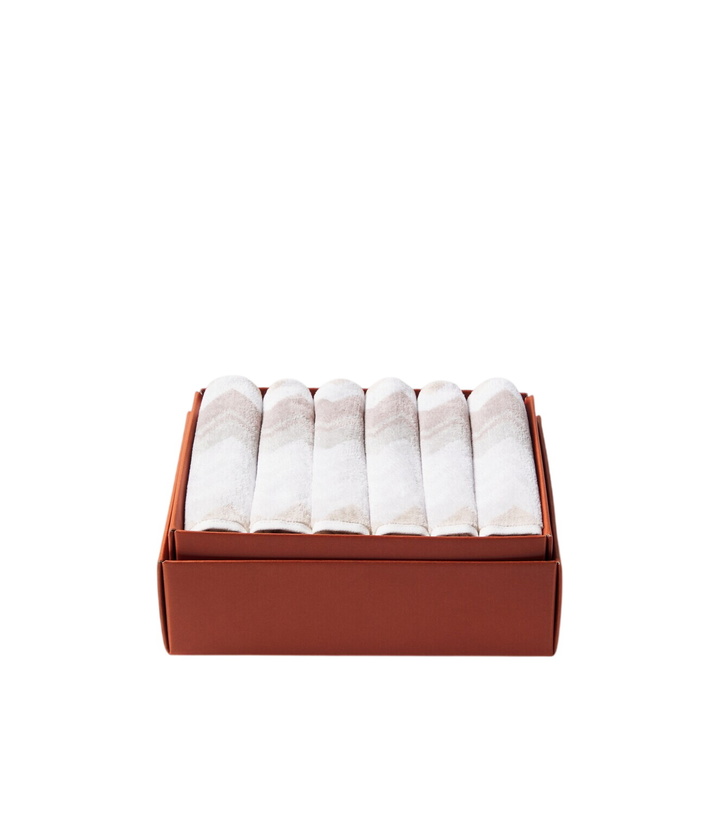 Photo: Missoni Giacomo set of 6 cotton terry face towels