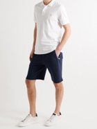 Brunello Cucinelli - Straight-Leg Cotton-Jersey Drawstring Shorts - Blue