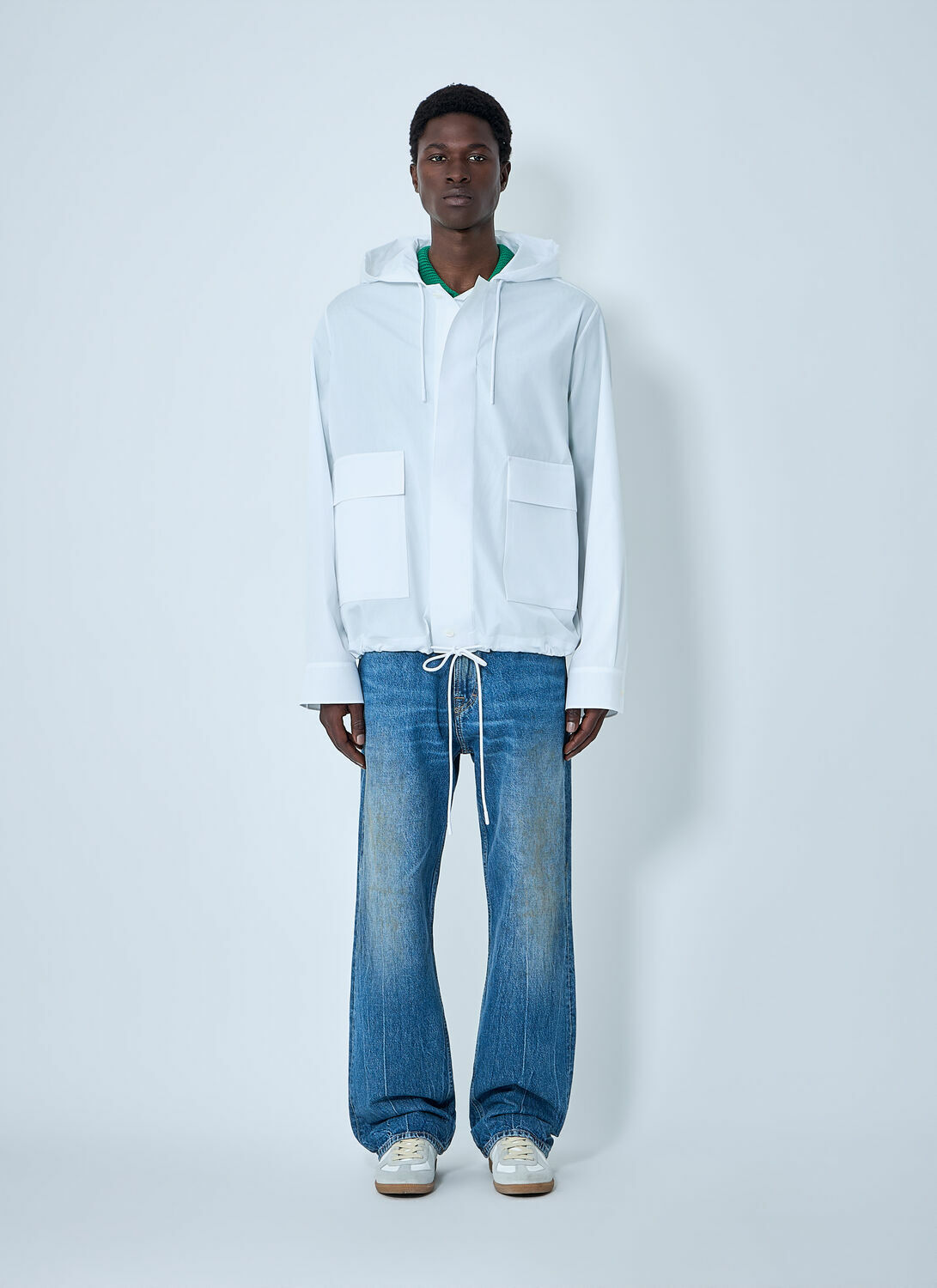 Lacoste Runway Hooded Poplin Jacket