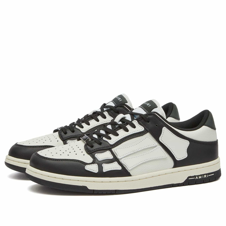 Photo: AMIRI Men's Skel Top Low Sneaker in Black/White