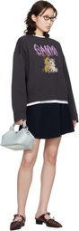 GANNI Black Isoli Jersey Sweatshirt
