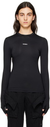 BONBOM Black Biker Long Sleeve T-Shirt