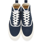 Maison Kitsune Blue High-Top Sneakers