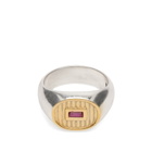 Maple Men's Sherman Signet Ring in Silver/Gold