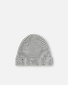 Pinko Ribbed Beanie With Crystals Metallic Silver