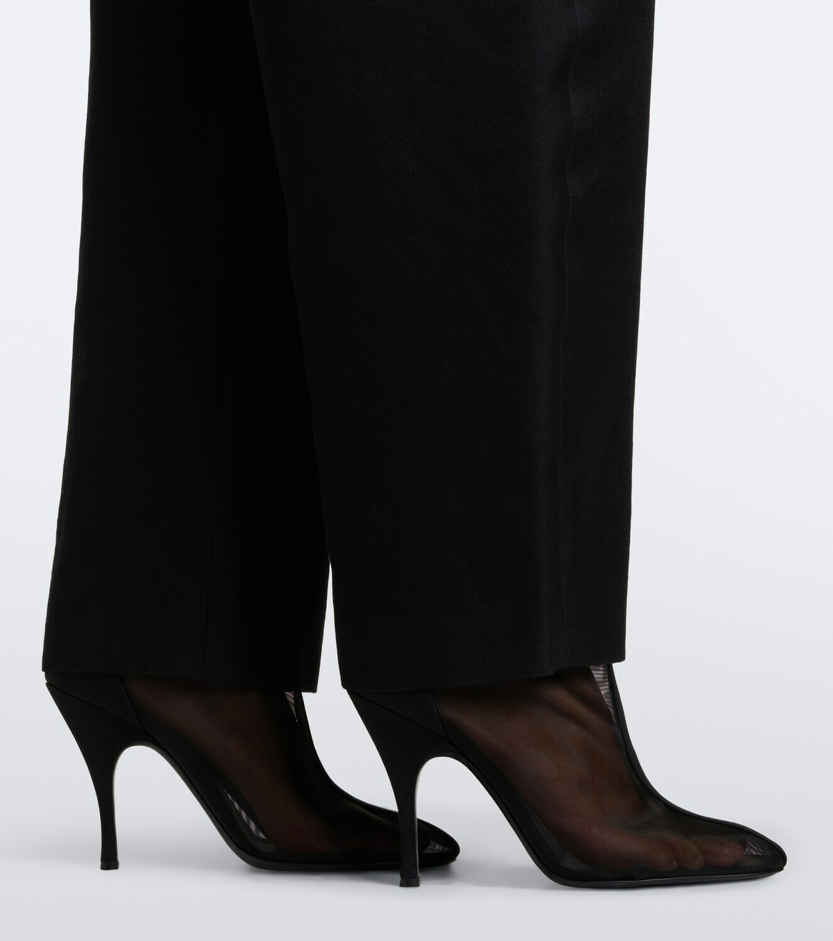 Alaïa Mesh knee-high boots