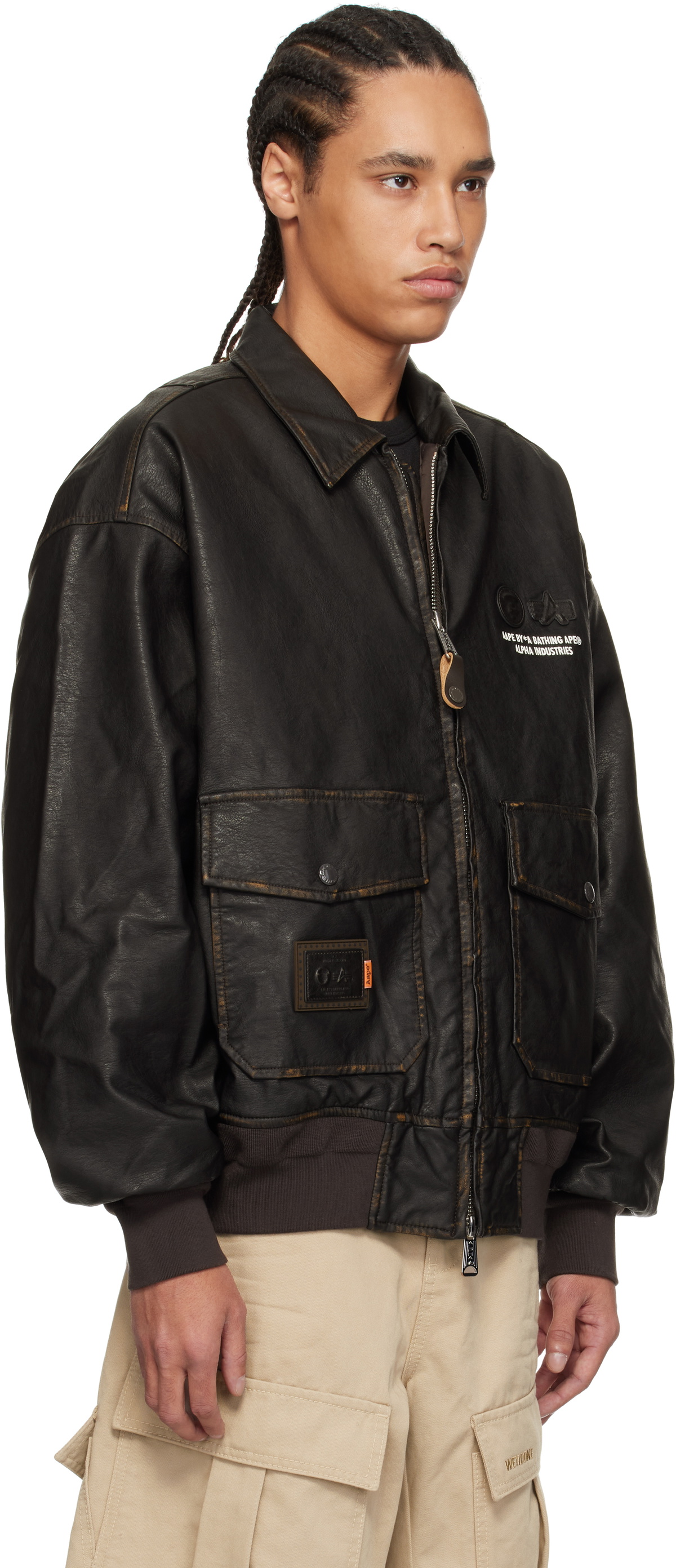 AAPE by A Bathing Ape Brown Alpha Industries Edition Crossover