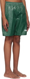 VETEMENTS Green 'Polizei' Swim Shorts
