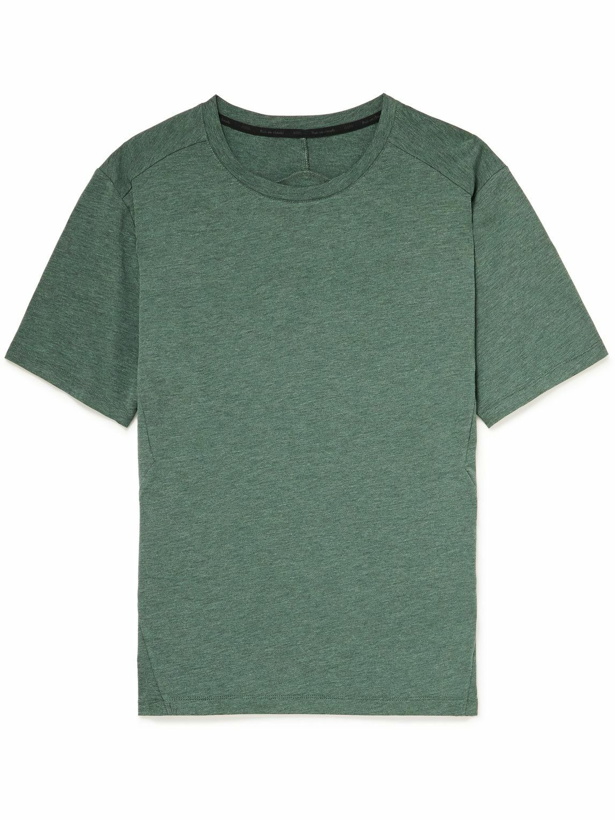 Photo: ON - Logo-Appliquéd Stretch-Cotton and Modal-Blend Jersey Running T-Shirt - Green