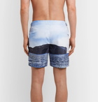 Orlebar Brown - Bulldog Mid-Length Printed Swim Shorts - Blue