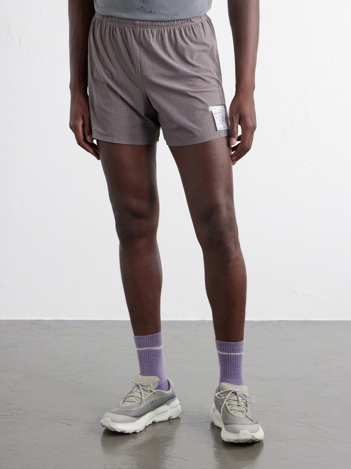Satisfy - Straight-Leg Logo-Appliqu&eacute;d 5" Space‑O&trade; Shorts - Brown