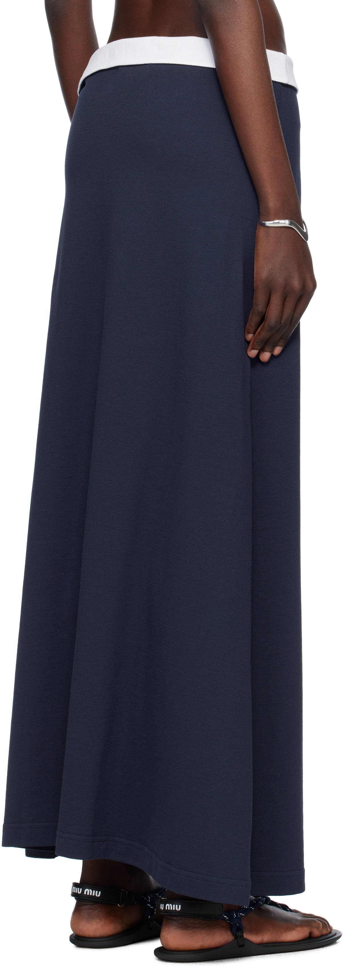 Julie Kegels Navy Polo Maxi Skirt