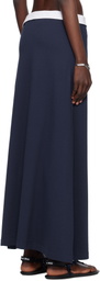 Julie Kegels Navy Polo Maxi Skirt