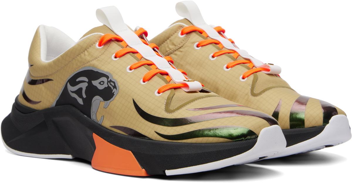 Valentino Garavani Khaki Panther Blaze Low-Top Sneakers