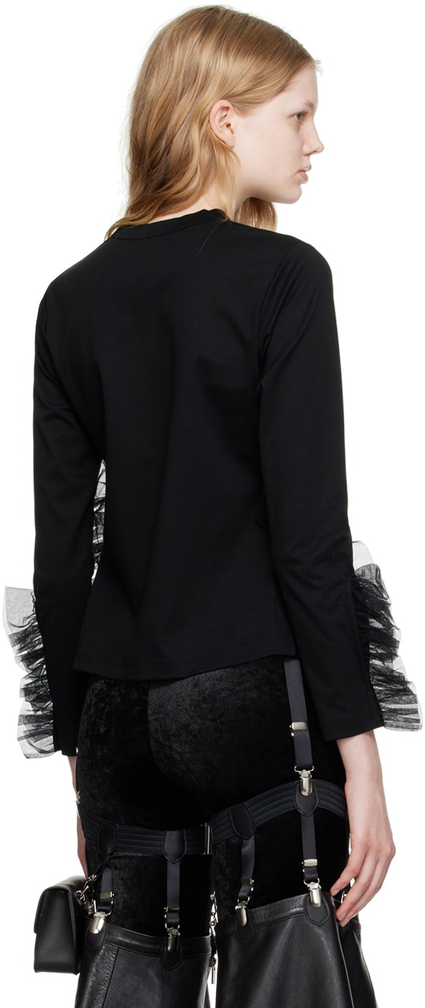 Noir Kei Ninomiya Velour Stretch T Shirt Tees 600053511kha main image 0