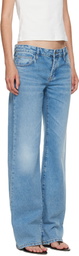St. Agni Blue Outland Denim Edition Mid Rise Balloon Jeans