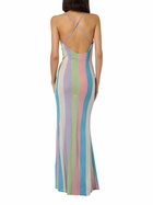 MC2 Saint Barth Woman Raschel Knit Striped Slip Dress Eydis