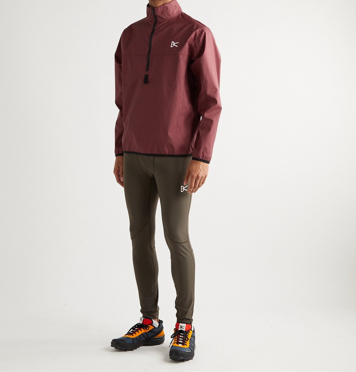 DISTRICT VISION - Theo Shell Half-Zip Jacket - Burgundy District