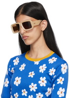 LOEWE Beige Paula's Ibiza Dive Sunglasses
