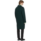 Acne Studios Green Wool Single-Breasted Coat