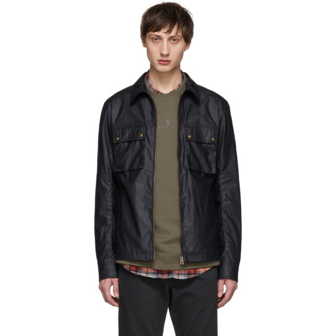 Photo: Belstaff Navy Dunstall Jacket