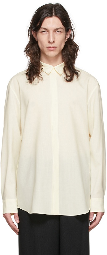 Photo: OVERCOAT Off-White Wool Shirt