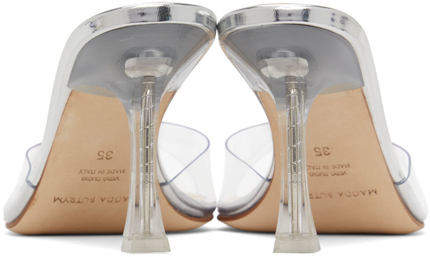 Magda Butrym Silver & Transparent Estonia Heeled Sandals