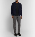 Brioni - Slim-Fit Knitted Silk T-Shirt - Men - Black