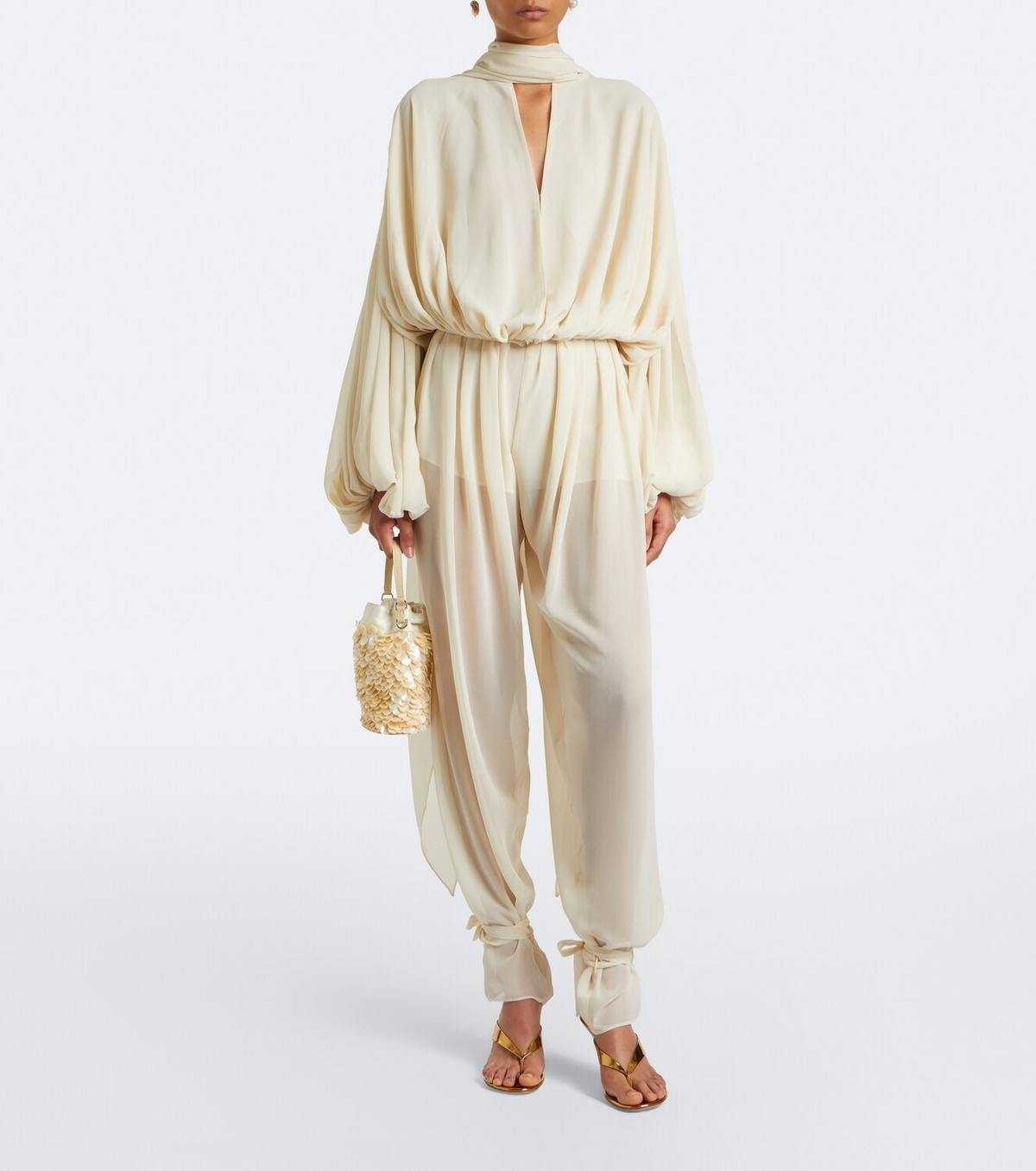 De La Vali Solana chiffon blouse