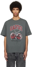 GANNI Gray Cherry T-Shirt