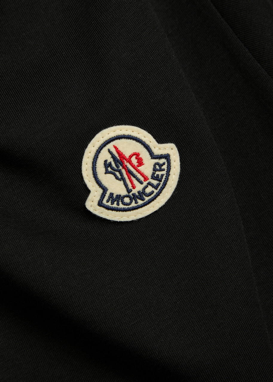 Moncler Logo Cotton T-shirt set of Three Black