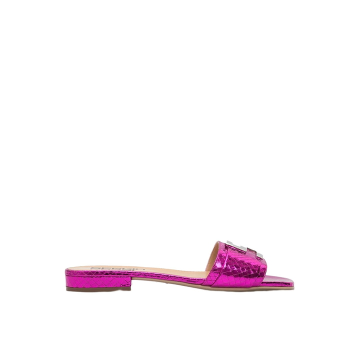 Photo: Sergio Rossi Leather Flat Sandals