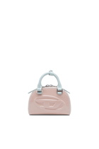 Diesel 1DR Dome-Mini crossbody bag with naplak effect - Crossbody Bags Womens in Pink