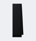 Gucci GG jacquard wool-blend scarf