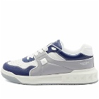 Valentino Men's One Stud Sneakers in Grey Abyss/Blue